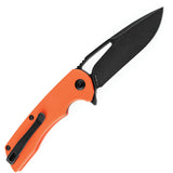 Kansept Knives Kryo Pocket Knife Framelock Orange G10 Folding D2 Steel T1001B4