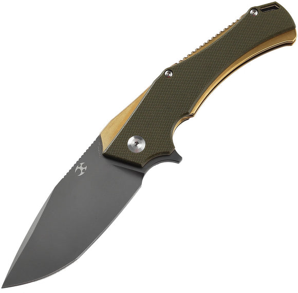 Kansept Knives Hellx Framelock Stainless/G10 Folding D2 Steel Knife T1008A2