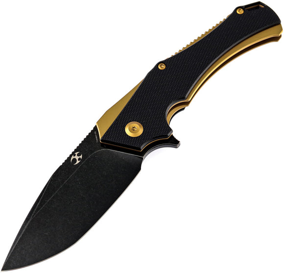 Kansept Knives Hellx Linerlock Bronze/Black Stainless/G10 Folding Knife 1008A7