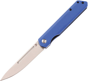 Kansept Knives Prickle Linerlock Blue Folding Knife 1012a4