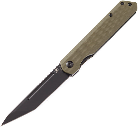 Kansept Knives Prickle Linerlock Green Folding Knife 1012t2