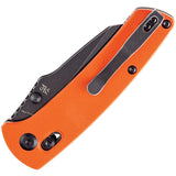 Kansept Knives Main Street Crossbar Lock Orange G10 Folding 154CM Knife T1015V2