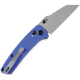 Kansept Knives Main Street Crossbar Lock Blue G10 Folding 154CM Knife T1015V3