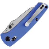 Kansept Knives Main Street Crossbar Lock Blue G10 Folding 154CM Knife T1015V3