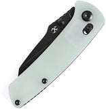 Kansept Knives Main Street Crossbar Lock Jade G10 Folding 154CM Knife T1015V7