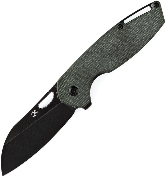 Kansept Knives Model 6 Linerlock Green Micarta Folding 154CM Knife T1022A2