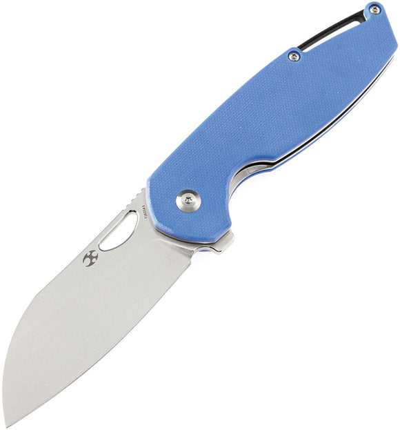 Kansept Knives Model 6 Linerlock Blue G10 Folding 154CM Pocket Knife T1022A3