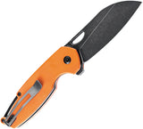 Kansept Knives Model 6 Linerlock Orange G10 Folding 154CM Pocket Knife T1022A4