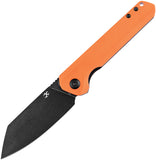 Kansept Knives Pocket Knife Bulldozer Linerlock Orange G10 Folding D2 1028A7