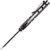 Kansept Knives XL Korvid Linerlock Purple G10 Folding 154CM Cleaver Knife 1030A4