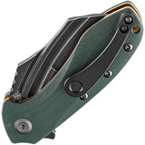 Kansept Knives KTC3 Pocket Knife Linerlock Green G10 Folding 154CM Blade 1031A2