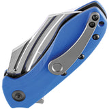 Kansept Knives KTC3 Pocket Knife Linerlock Blue G10 Folding 154CM Blade 1031A3