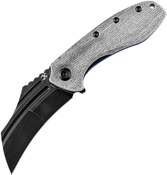Kansept Knives KTC3 Pocket Knife Linerlock Black Micarta Folding 154CM 1031B1