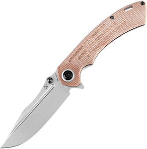 Kansept Knives Pretatout Pocket Knife Linerlock Micarta Folding Clip Pt 1032A3