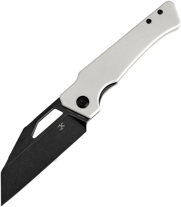 Kansept Knives Egress Linerlock White G10 Folding 14C28N Pocket Knife T1033A4