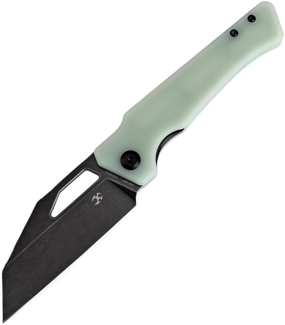 Kansept Knives Egress Linerlock Jade G10 Folding 14C28N Pocket Knife T1033A6