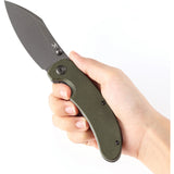 Kansept Knives Nesstreet Linerlock OD Green G10 Folding 154CM Knife T1039A3