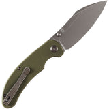 Kansept Knives Nesstreet Linerlock OD Green G10 Folding 154CM Knife T1039A3