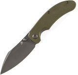 Kansept Knives Nesstreet Linerlock OD Green G10 Folding 154CM Knife T1039A3