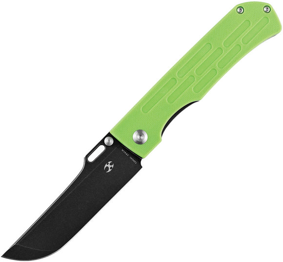 Kansept Knives Reedus Pocket Knife Linerlock Green G10 Folding 154CM 1041A1
