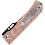 Kansept Knives Reedus Pocket Knife Linerlock Brown Micarta Folding 154CM 1041A5
