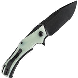 Kansept Knives Mini Hellx Pocket Knife Linerlock Blk/Jade G10 Folding D2 2008A4