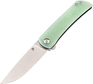 Kansept Knives Weasel Slip Joint Jade G10 Folding 154CM Stainless Knife T2020A4