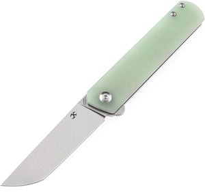 Kansept Knives Foosa Slip Joint Jade G10 Folding 154CM Stainless Knife T2020T4