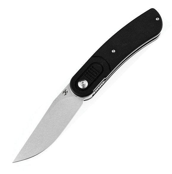 Kansept Knives Reverie Pocket Knife Linerlock Black G10 Folding 154CM T2025A1