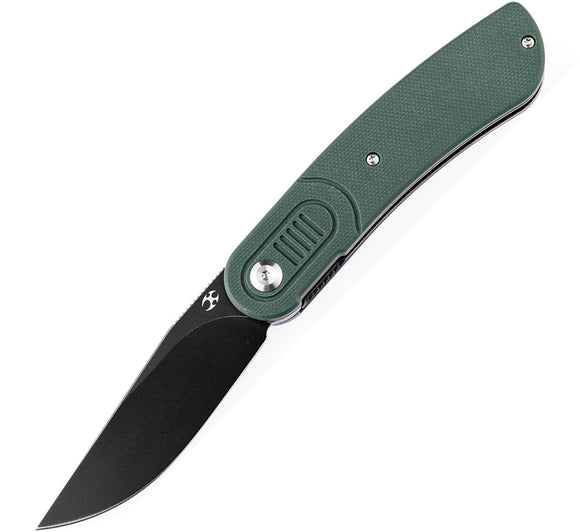 Kansept Knives Reverie Pocket Knife Linerlock Green G10 Folding 154CM T2025A2