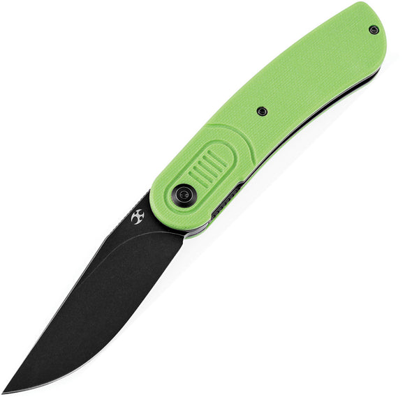 Kansept Knives Reverie Pocket Knife Linerlock Green G10 Folding 154CM T2025A4