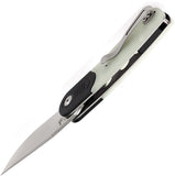 Kansept Knives Reverie Linerlock Black & Jade G10 Folding 154CM Knife T2025B4
