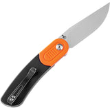 Kansept Knives Reverie Linerlock Black & Orange G10 Folding 154CM Knife T2025B8