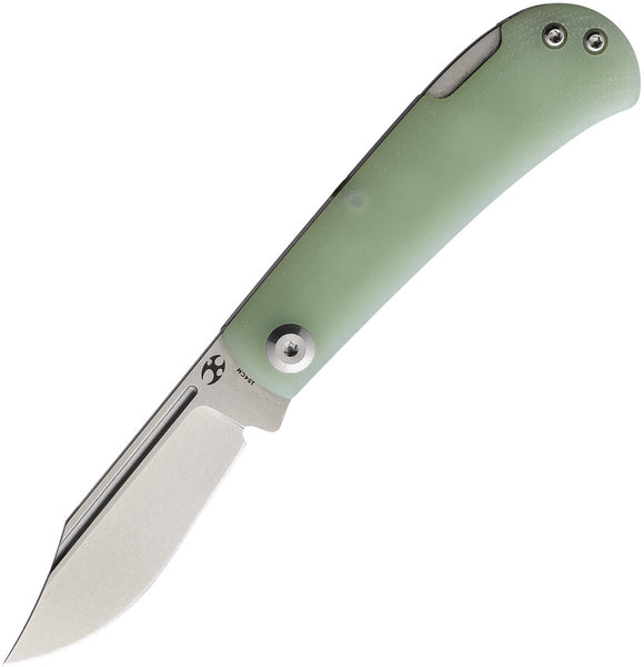 Kansept Knives Wedge Lockback Jade G10 Folding 154CM Stainless Knife T2026B6