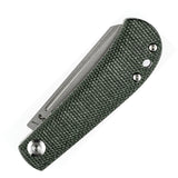 Kansept Knives Bevy Pocket Knife Slip Joint Green Micarta Folding 154CM 2026F2