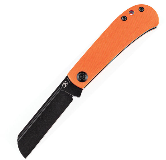Kansept Knives Bevy Pocket Knife Slip Joint Orange Folding 154CM Blade 2026F6