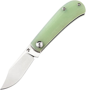 Kansept Knives Bevy Slip Joint Jade G10 Folding 154CM Stainless Knife T2026S3  -On Sale