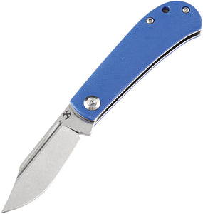 Kansept Knives Bevy Slip Joint Blue G10 Folding 154CM Pocket Knife 2026S7