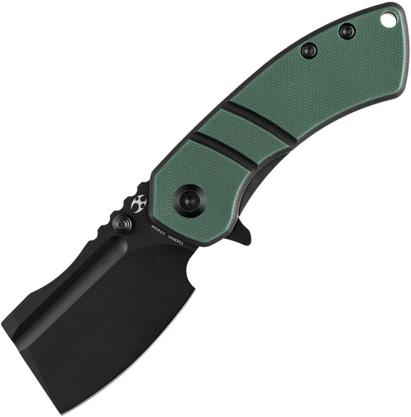 Kansept Knives Korvid M Pocket Knife Linerlock Green G10 Folding 154CM 2030A1