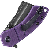 Kansept Knives Korvid M Pocket Knife Linerlock Purple G10 Folding 154CM 2030A3