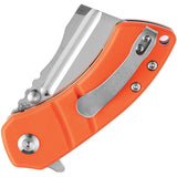 Kansept Knives Korvid M Pocket Knife Linerlock Orange G10 Folding 154CM 2030A6