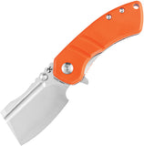 Kansept Knives Korvid M Pocket Knife Linerlock Orange G10 Folding 154CM 2030A6