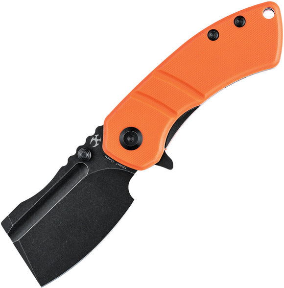 Kansept Knives Korvid M Pocket Knife Linerlock Orange G10 Folding 154CM 2030A7