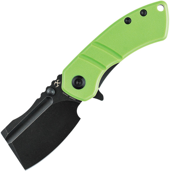 Kansept Knives Korvid M Pocket Knife Linerlock Green G10 Folding 154CM 2030A8