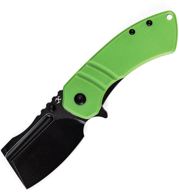 Kansept Knives Korvid M+ Linerlock Green G10 Folding 154CM Pocket Knife T2030B3U