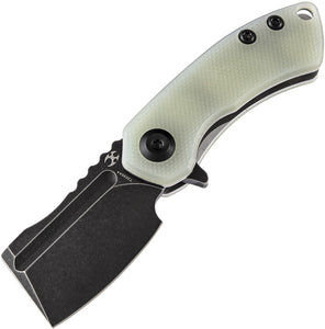 Kansept Knives Mini Korvid Linerlock Jade G10 + 154cm Cleaver blade Folding Knife 3030a4