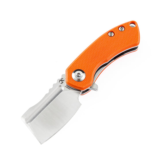 Kansept Knives Mini Korvid Orange G10 Handle G10 + 154cm Cleaver blade Folding Knife 3030a6