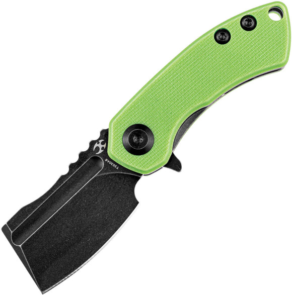 Kansept Knives Mini Korvid Pocket Knife Linerlock Green G10 Folding 154CM 3030A8