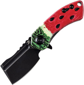 Kansept Knives Mini Korvid Linerlock Watermelon G10 Folding 154CM Knife T3030C1