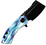 Kansept Knives Mini Korvid Linerlock Icicle Camo G10 Folding 154CM Knife T3030C2